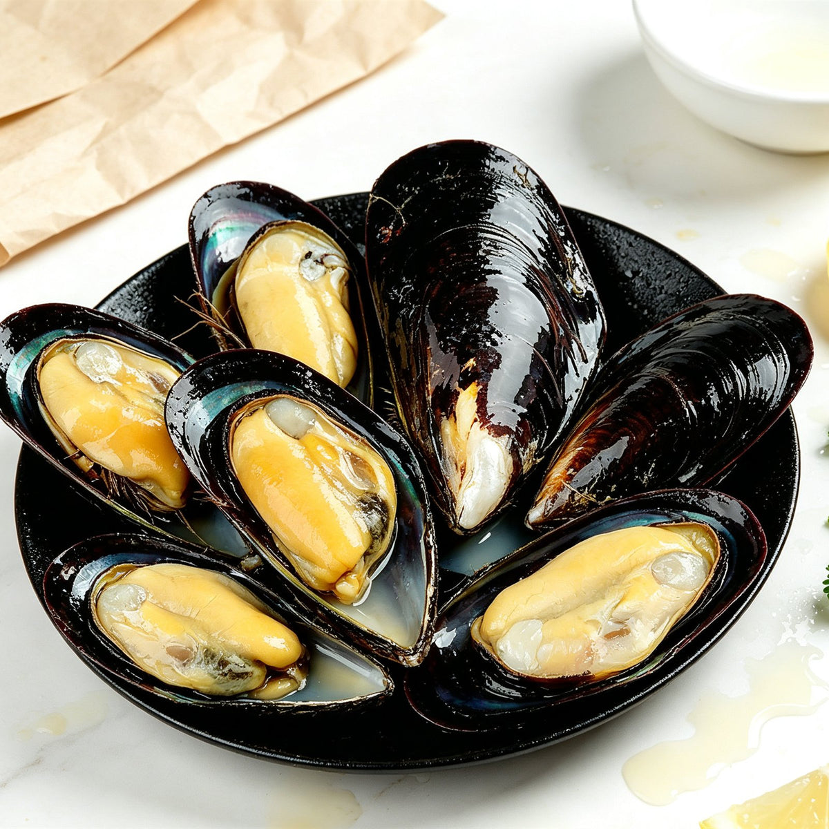 Fresh Premium Green Mussels Shellfish