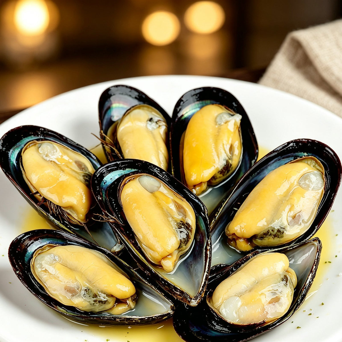 Fresh Premium Green Mussels Shellfish