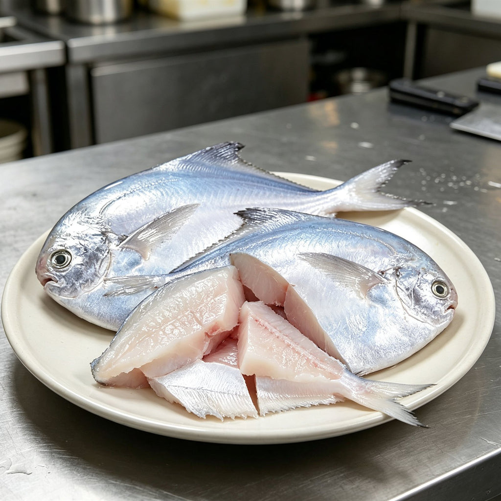 Fresh Whole Silver Pomfret Fish