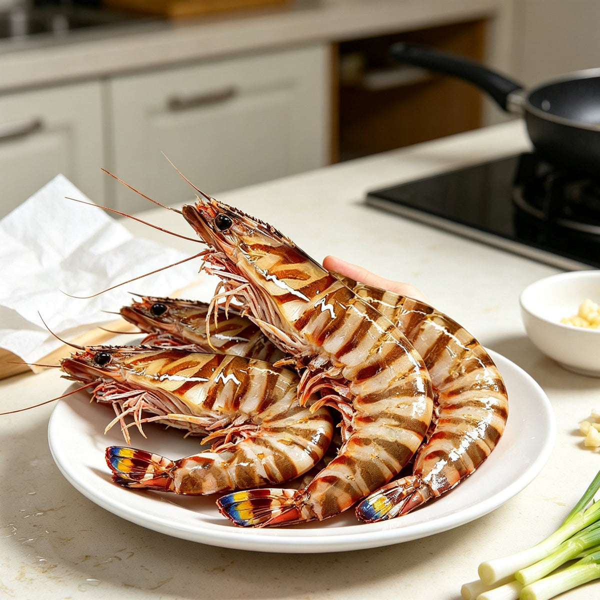 Fresh Raw Tiger Prawns Premium